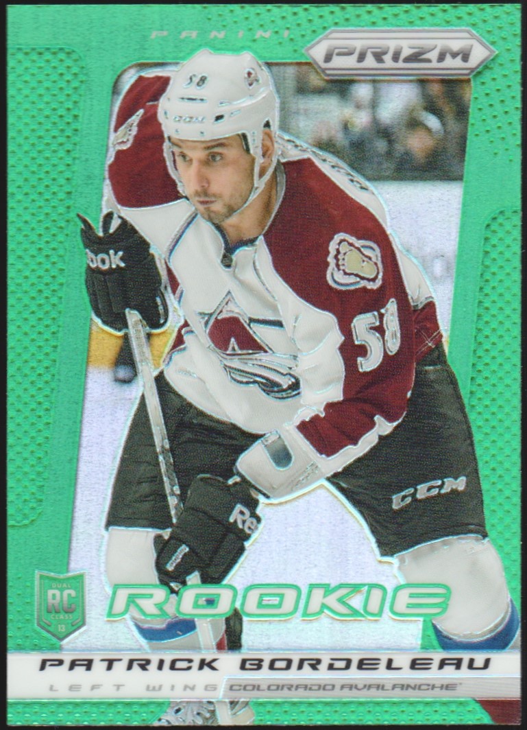 2013-14 Panini Prizm Prizms Green #226 Patrick Bordeleau RC (image for) 2013-14 Panini Prizm Prizms Green #226 Patrick Bordeleau RC