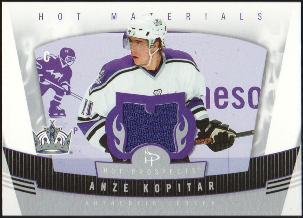 2006-07 Hot Prospects Hot Materials #HMAK Anze Kopitar - RC Year Jerseys (image for) 2006-07 Hot Prospects Hot Materials #HMAK Anze Kopitar - RC Year Jerseys