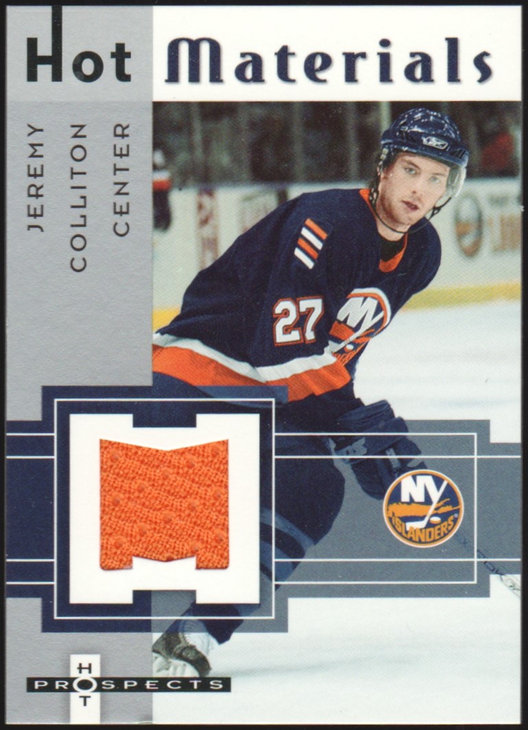 2005-06 Hot Prospects Hot Materials #HMCO Jeremy Colliton RC (image for) 2005-06 Hot Prospects Hot Materials #HMCO Jeremy Colliton RC