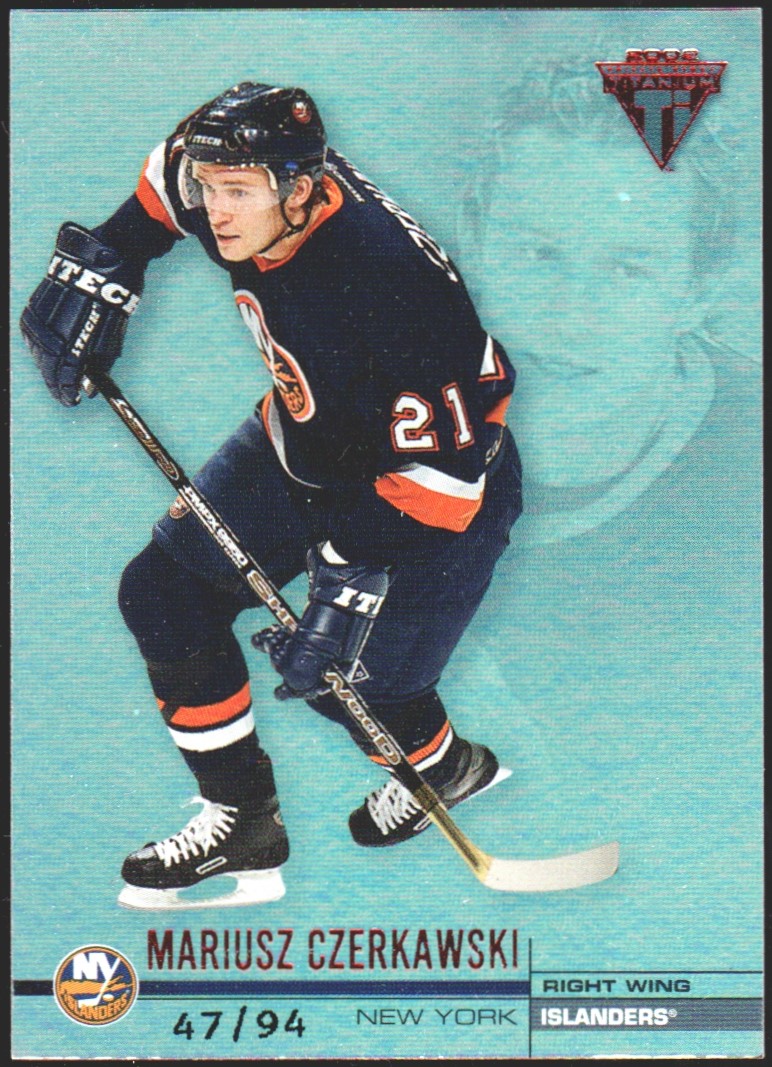 2001-02 Titanium Hobby Red #86 Mariusz Czerkawski 47/94 (image for) 2001-02 Titanium Hobby Red #86 Mariusz Czerkawski 47/94