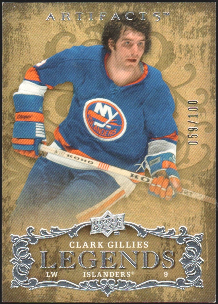 (image for) 2008-09 Artifacts Silver #118 Clark Gillies 59/100 Legends