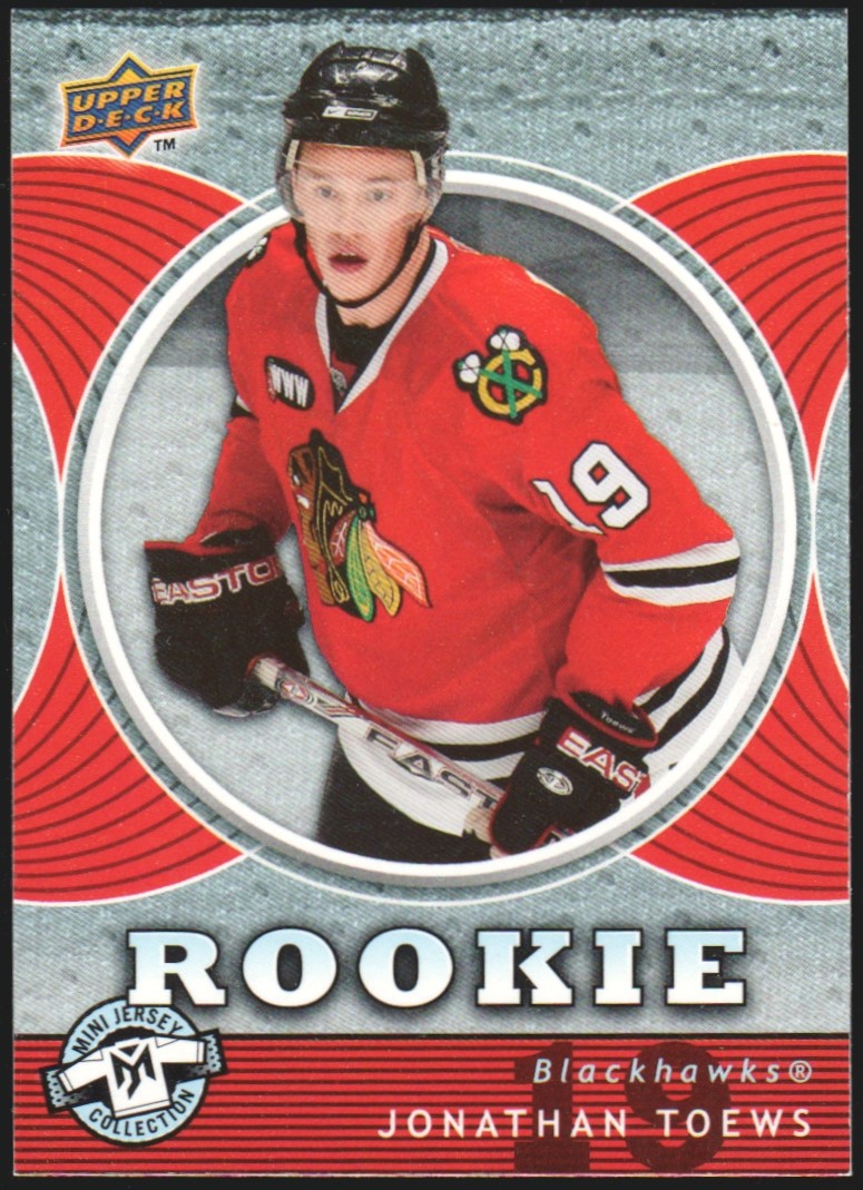 (image for) 2007-08 UD Mini Jersey Collection #110 Jonathan Toews RC