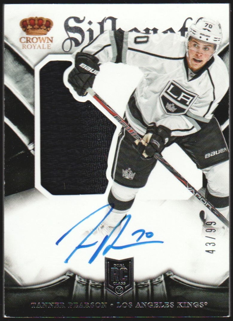 (image for) 2013-14 Crown Royale #114 Tanner Pearson Jersey Auto RC 43/99