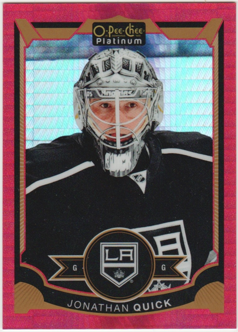 (image for) 2015-16 O-Pee-Chee Platinum Red Prism #52 Jonathan Quick 46/149