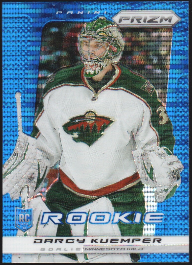 2013-14 Panini Prizm Prizms Blue Pulsar #248 Darcy Kuemper RC (image for) 2013-14 Panini Prizm Prizms Blue Pulsar #248 Darcy Kuemper RC