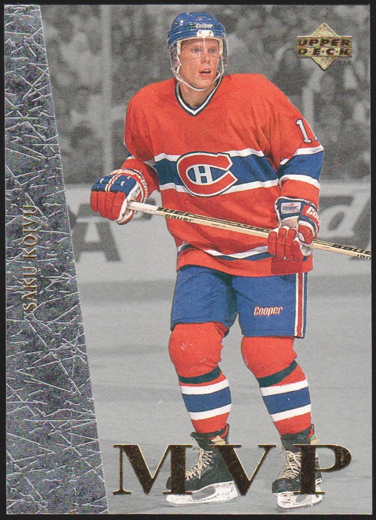 1996-97 Collector's Choice MVP #UD38 Saku Koivu (image for) 1996-97 Collector's Choice MVP #UD38 Saku Koivu