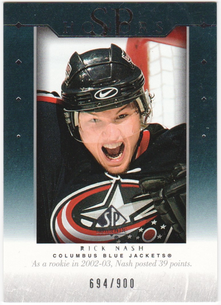 (image for) 2003-04 SP Authentic Honors #H21 Rick Nash 694/900