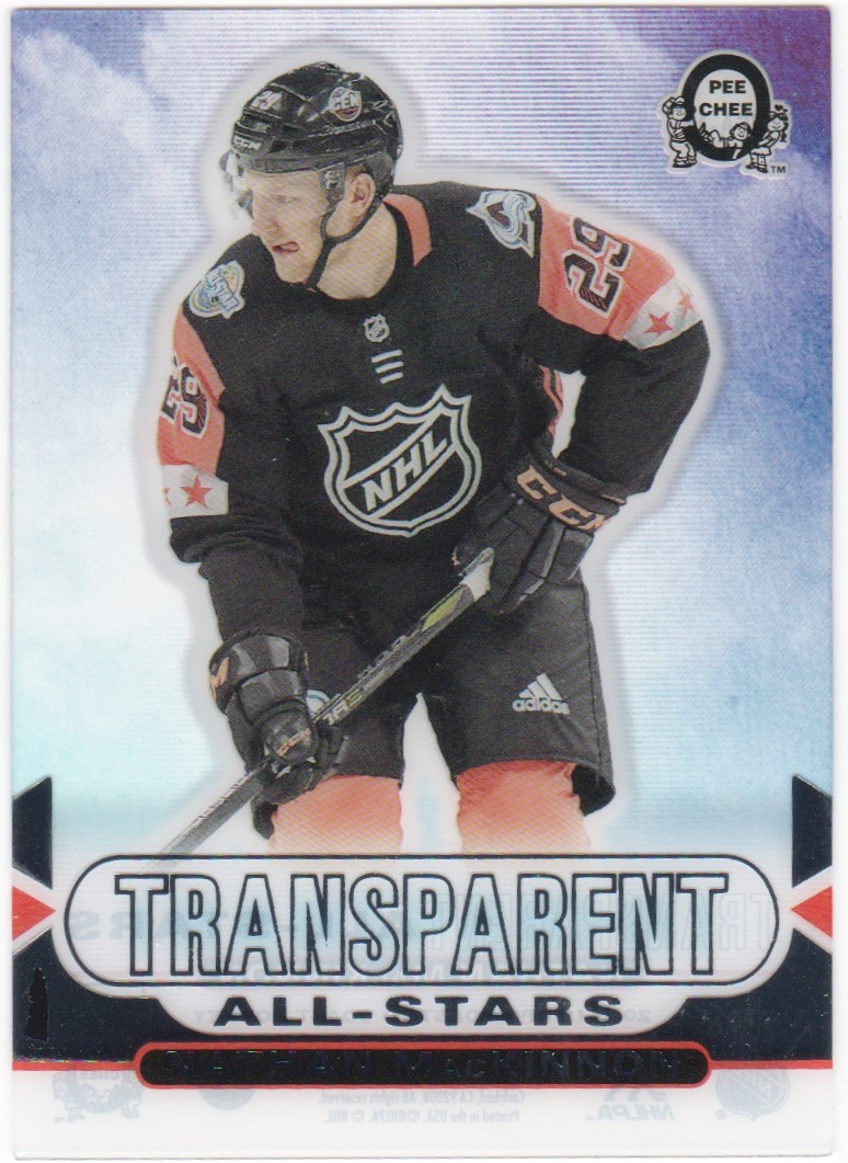 (image for) 2018-19 OPC Coast to Coast Transparent All Stars #16 Mackinnon