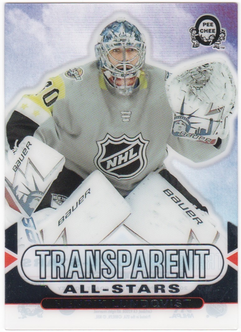 (image for) 2018-19 OPC Coast to Coast Transparent All Stars #14 Lundqvist