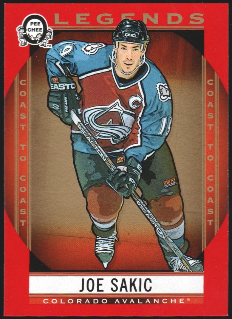 2018-19 O-Pee-Chee Coast to Coast Red #196 Joe Sakic (image for) 2018-19 O-Pee-Chee Coast to Coast Red #196 Joe Sakic