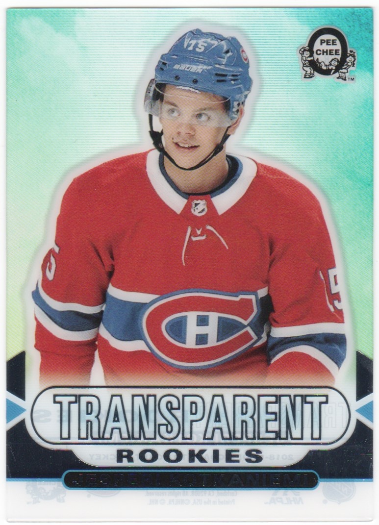 2018-19 OPC Coast to Coast Transparent Rookies # Kotkaniemi (image for) 2018-19 OPC Coast to Coast Transparent Rookies # Kotkaniemi
