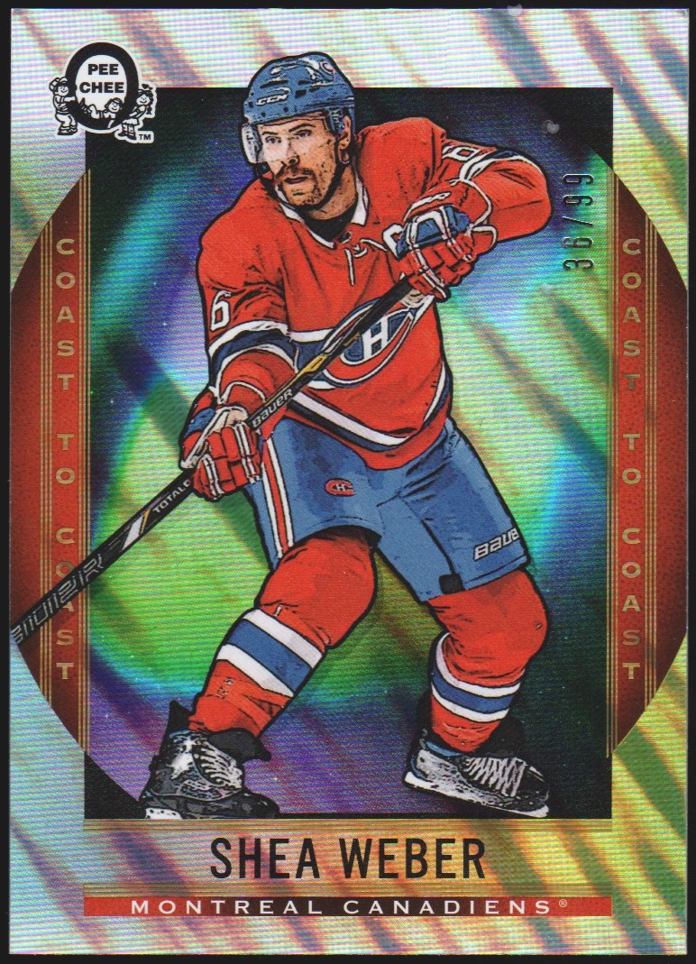 2018-19 O-Pee-Chee Coast to Coast Polar Lights #91 Shea Weber (image for) 2018-19 O-Pee-Chee Coast to Coast Polar Lights #91 Shea Weber