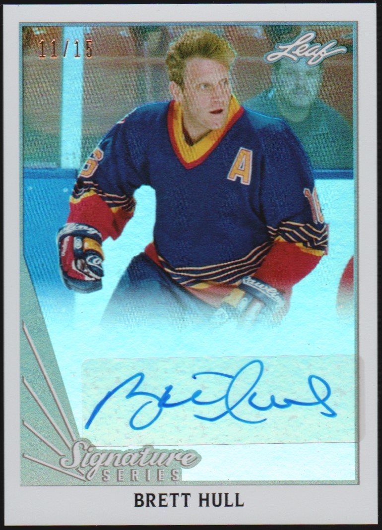2015-16 Leaf Signature Series Tribute Auto Gray #LTBH1 B. Hull (image for) 2015-16 Leaf Signature Series Tribute Auto Gray #LTBH1 B. Hull