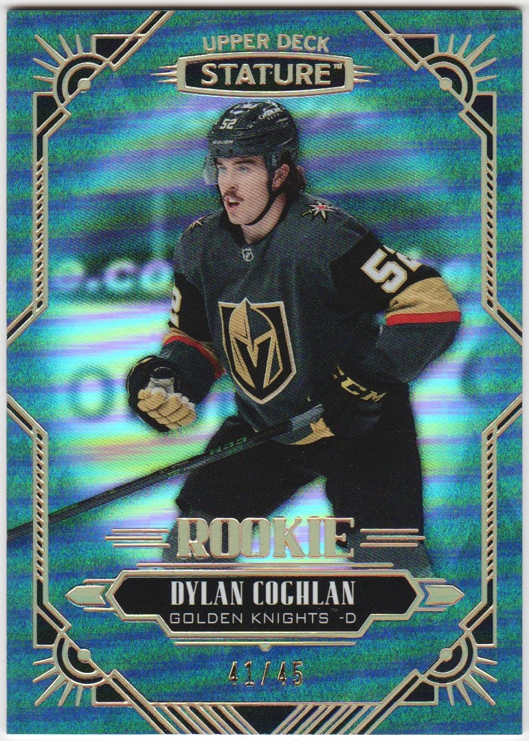 2020-21 Upper Deck Stature Blue #156 Dylan Coghlan RC 41/45 (image for) 2020-21 Upper Deck Stature Blue #156 Dylan Coghlan RC 41/45