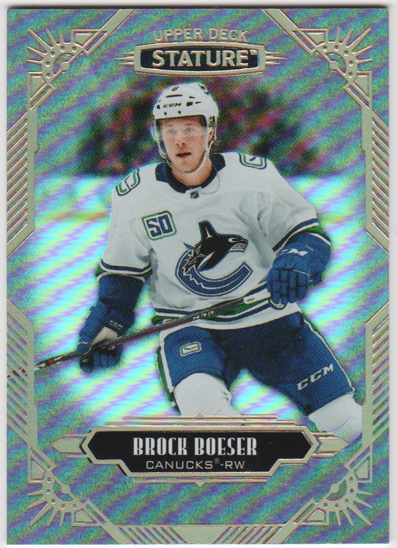 2020-21 Upper Deck Stature #25 Brock Boeser (image for) 2020-21 Upper Deck Stature #25 Brock Boeser