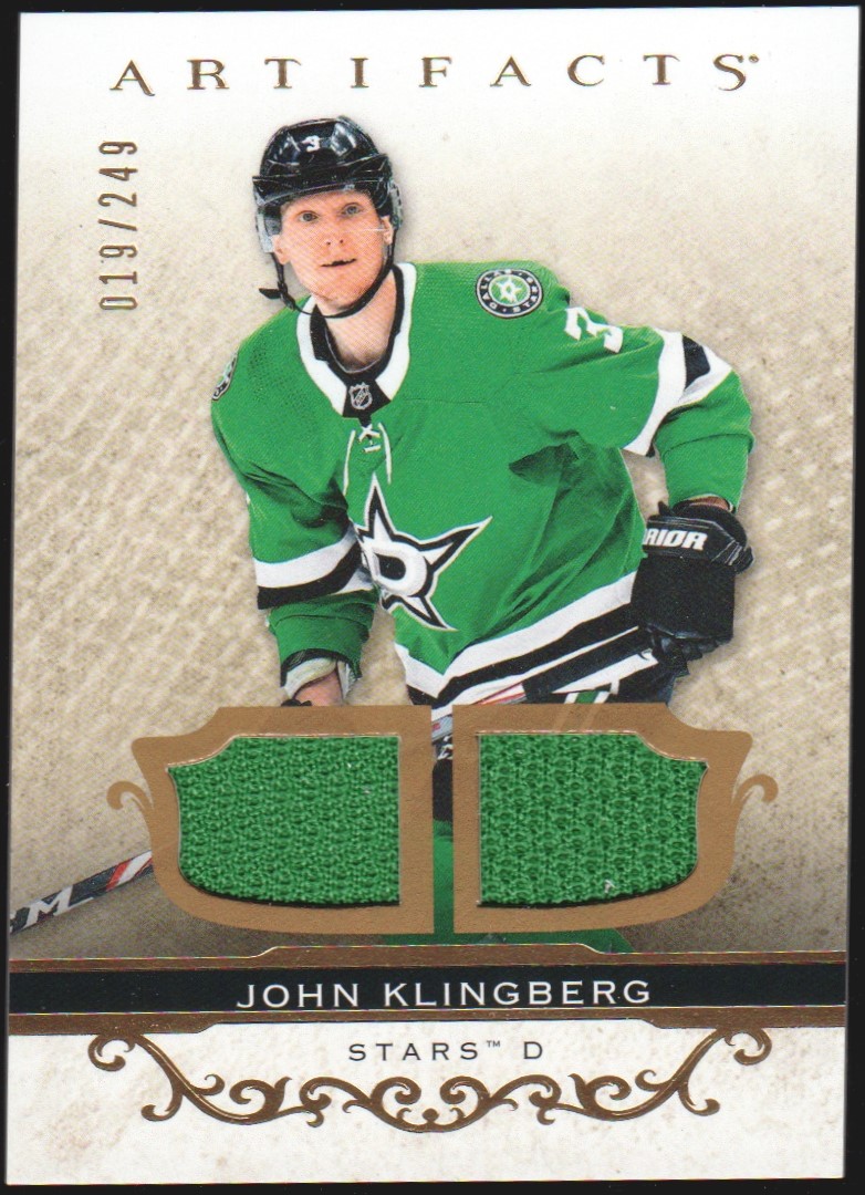 (image for) 2021-22 Artifacts Materials Gold #16 John Klingberg 19/249