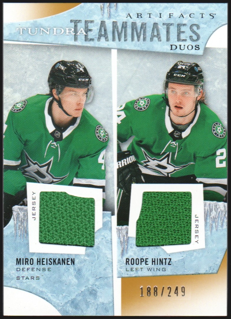 2021-22 Artifacts Tundra Teammates Duos #T2DAL Miro Heiskanen (image for) 2021-22 Artifacts Tundra Teammates Duos #T2DAL Miro Heiskanen