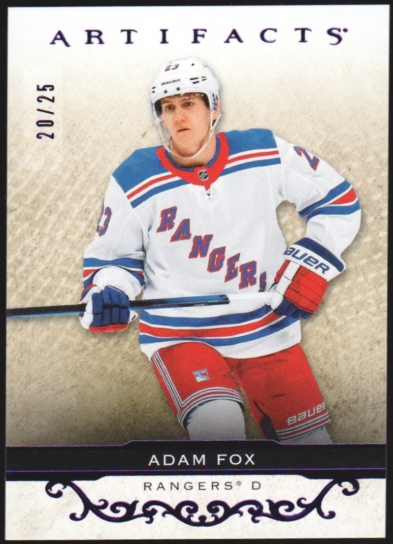 (image for) 2021-22 Artifacts Purple #25 Adam Fox 20/25