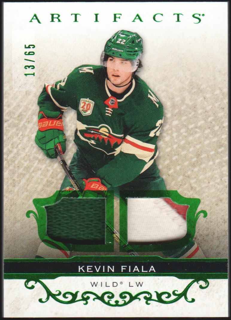 2021-22 Artifacts Materials Emerald #54 Kevin Fiala 13/65 (image for) 2021-22 Artifacts Materials Emerald #54 Kevin Fiala 13/65