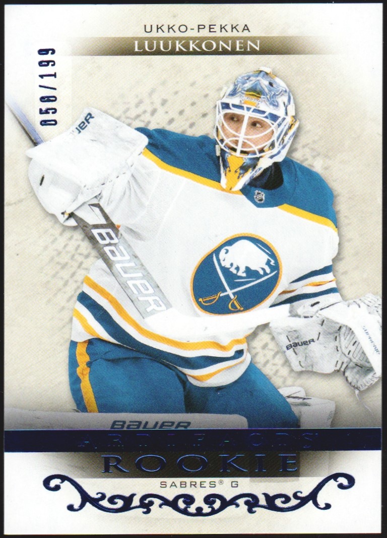(image for) 2021-22 Artifacts Royal Blue #173 Ukko-Pekka Luukkonen 50/199