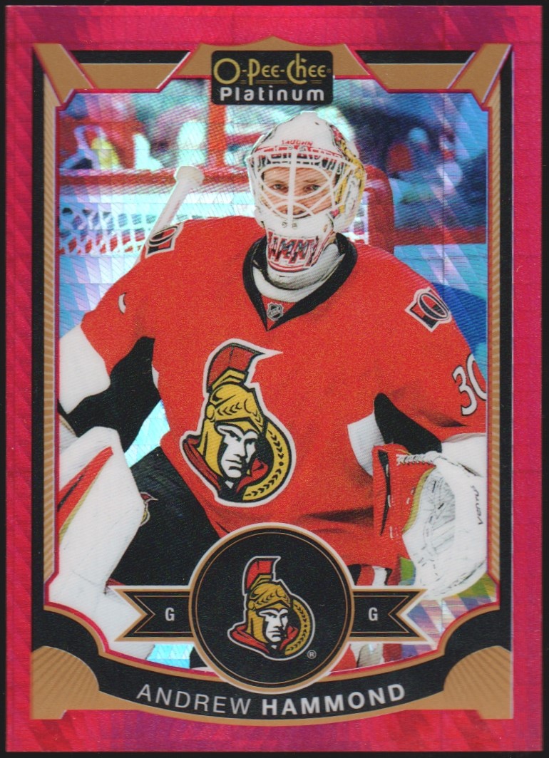 (image for) 2015-16 O-Pee-Chee Platinum Red Prism #48 Andrew Hammond 46/149