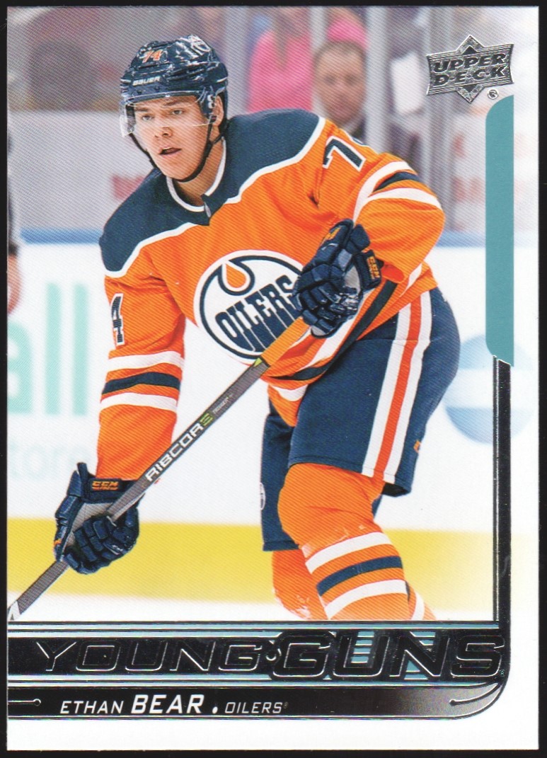 (image for) 2018-19 Upper Deck #479 Ethan Bear YG RC YOUNG GUNS EDMONTON OILERS
