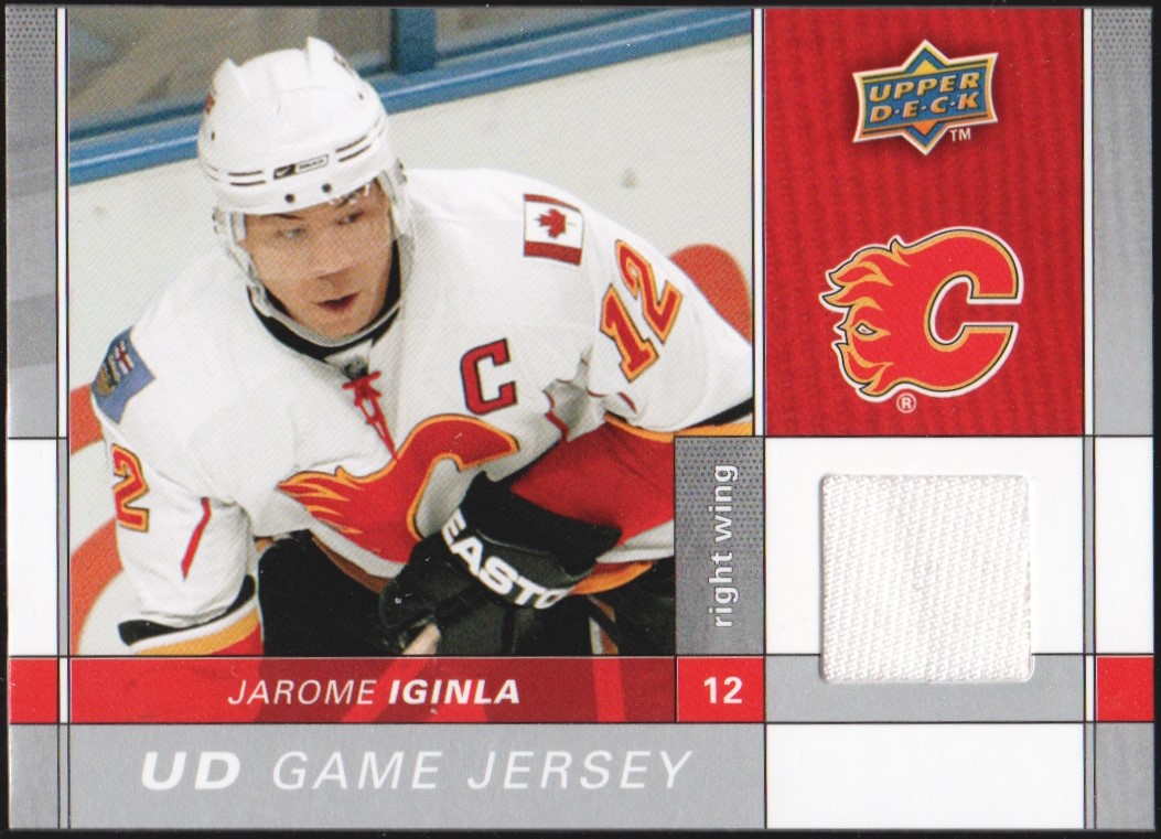2009-10 Upper Deck Game Jerseys #GJ2JI Jarome Iginla (image for) 2009-10 Upper Deck Game Jerseys #GJ2JI Jarome Iginla