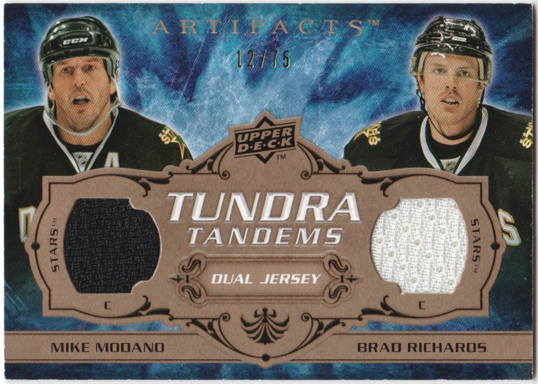 (image for) 2008-09 Artifacts Tundra Tandems Bronze #TTMR Modano/Richards