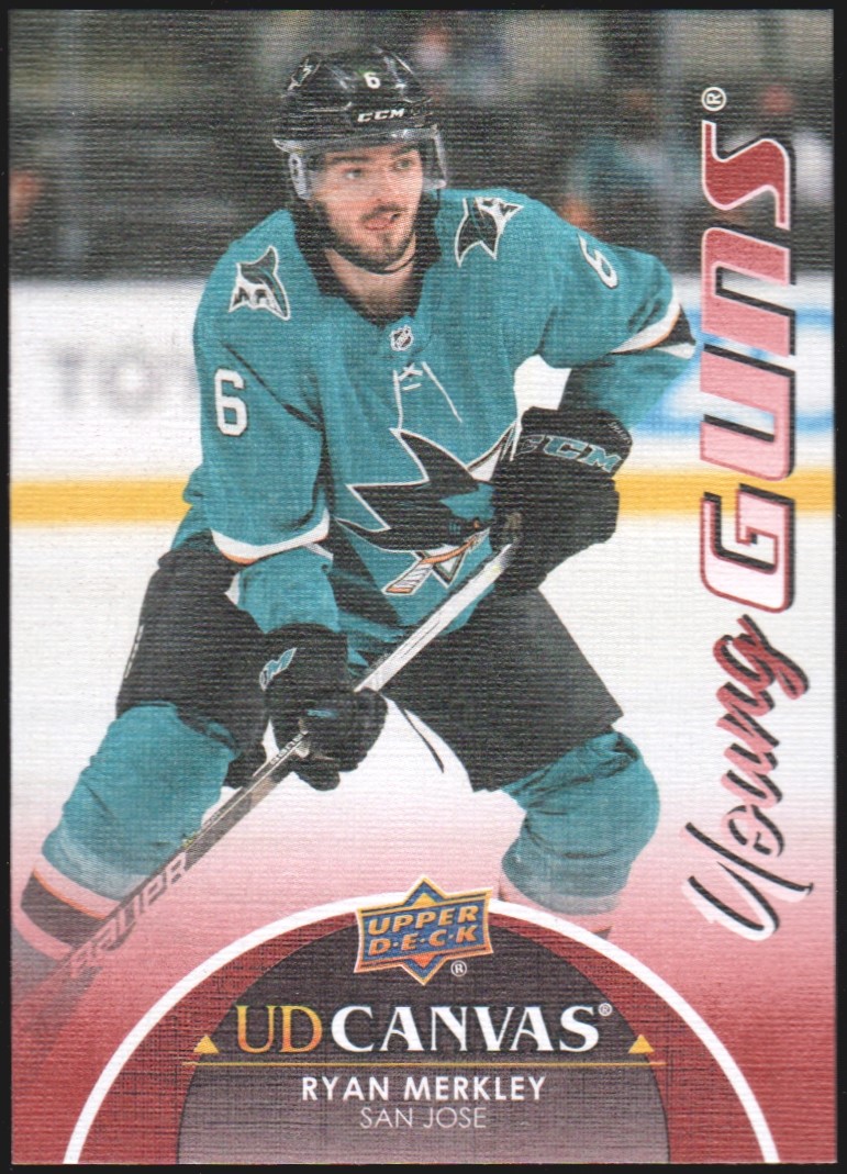 2021-22 Upper Deck Canvas #C372 Ryan Merkley YG (image for) 2021-22 Upper Deck Canvas #C372 Ryan Merkley YG