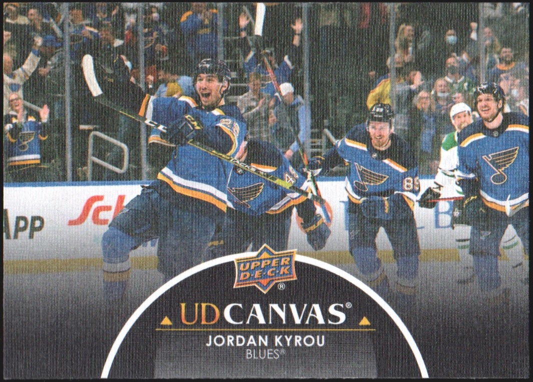 (image for) 2021-22 Upper Deck Canvas Black #C341 Jordan Kyrou