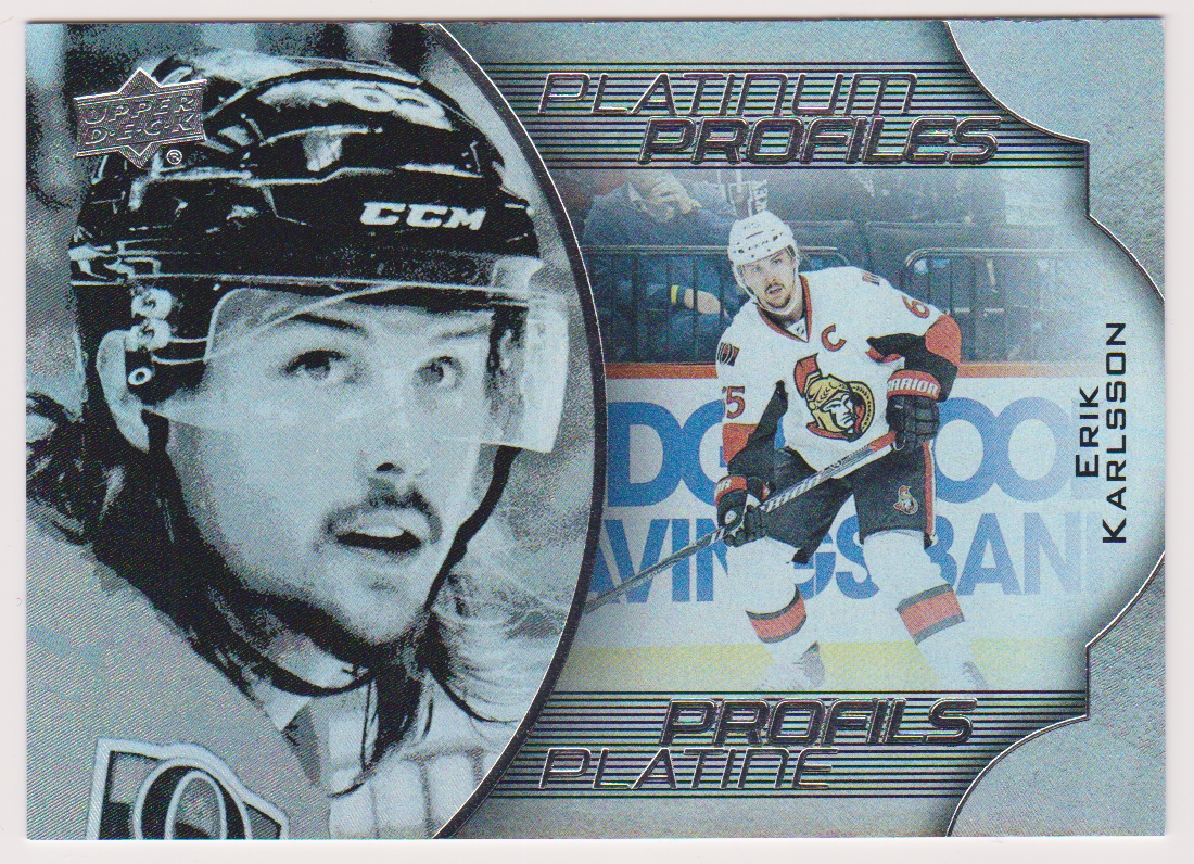 2016-17 Upper Deck Tim Hortons Platinum Profiles #PP9 Erik Karlsson (image for) 2016-17 Upper Deck Tim Hortons Platinum Profiles #PP9 Erik Karlsson