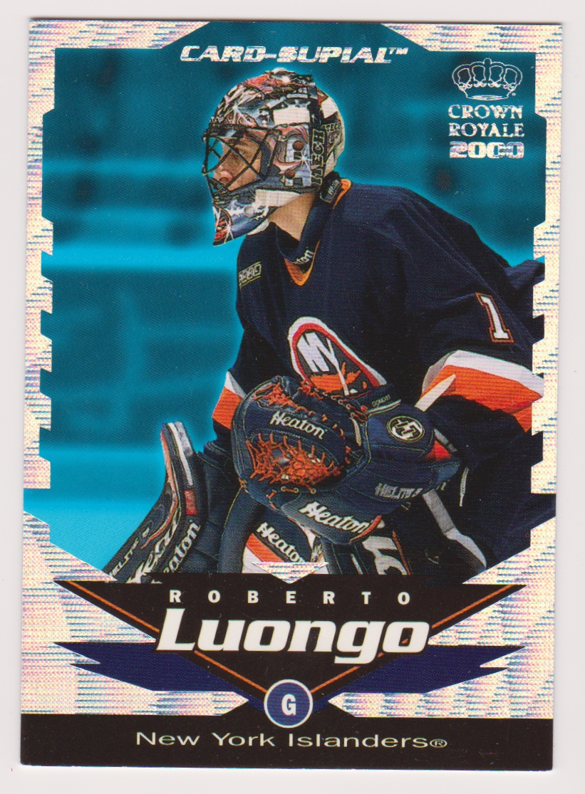 1999-00 Crown Royale Card-Supials #15 Roberto Luongo (image for) 1999-00 Crown Royale Card-Supials #15 Roberto Luongo