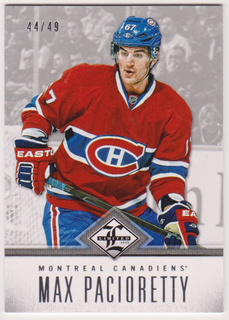 2012-13 Limited Silver #136 Max Pacioretty 44/49 (image for) 2012-13 Limited Silver #136 Max Pacioretty 44/49