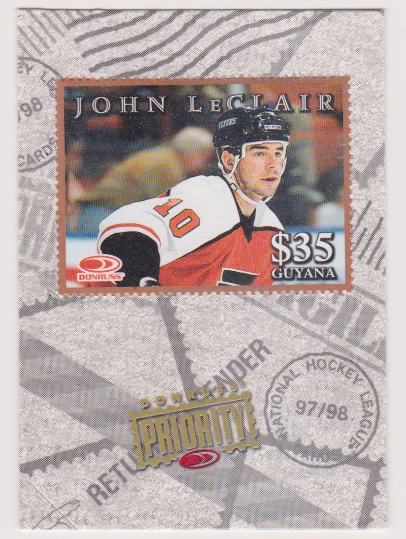 1997-98 Donruss Priority Stamps Bronze #21 John LeClair (image for) 1997-98 Donruss Priority Stamps Bronze #21 John LeClair