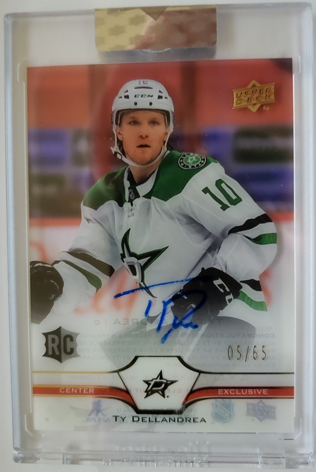 (image for) 2020-21 Upper Deck Clear Cut Exclusives #CCTD Ty Dellandrea /65