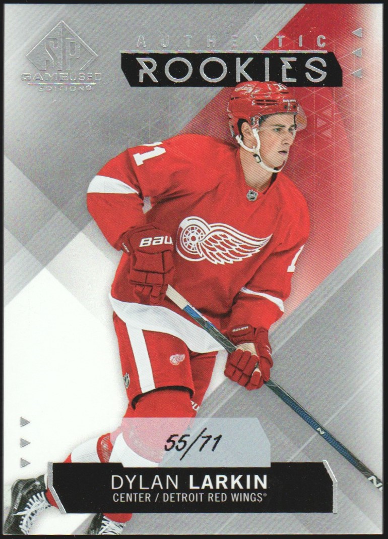 2015-16 SP Game Used #124 Dylan Larkin 55/71 RC (image for) 2015-16 SP Game Used #124 Dylan Larkin 55/71 RC
