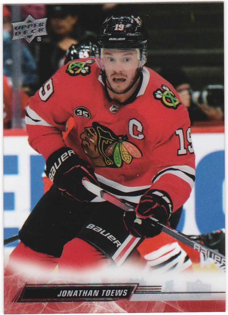 2022-23 Upper Deck Clear Cut #43 Jonathan Toews (image for) 2022-23 Upper Deck Clear Cut #43 Jonathan Toews