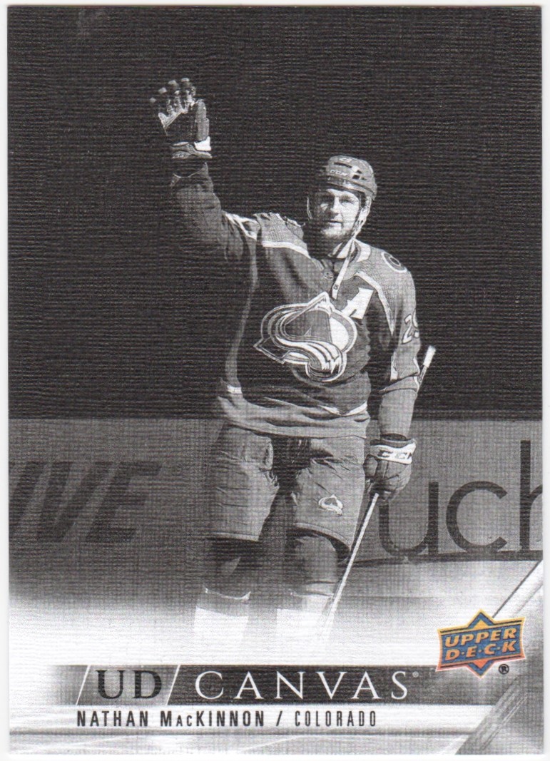 (image for) 2022-23 Upper Deck Canvas Black and White #C21 Nathan MacKinnon
