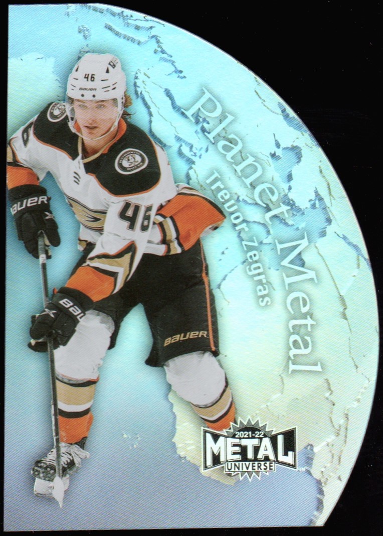 2021-22 Metal Universe Planet Metal #PM13 Trevor Zegras RC (image for) 2021-22 Metal Universe Planet Metal #PM13 Trevor Zegras RC