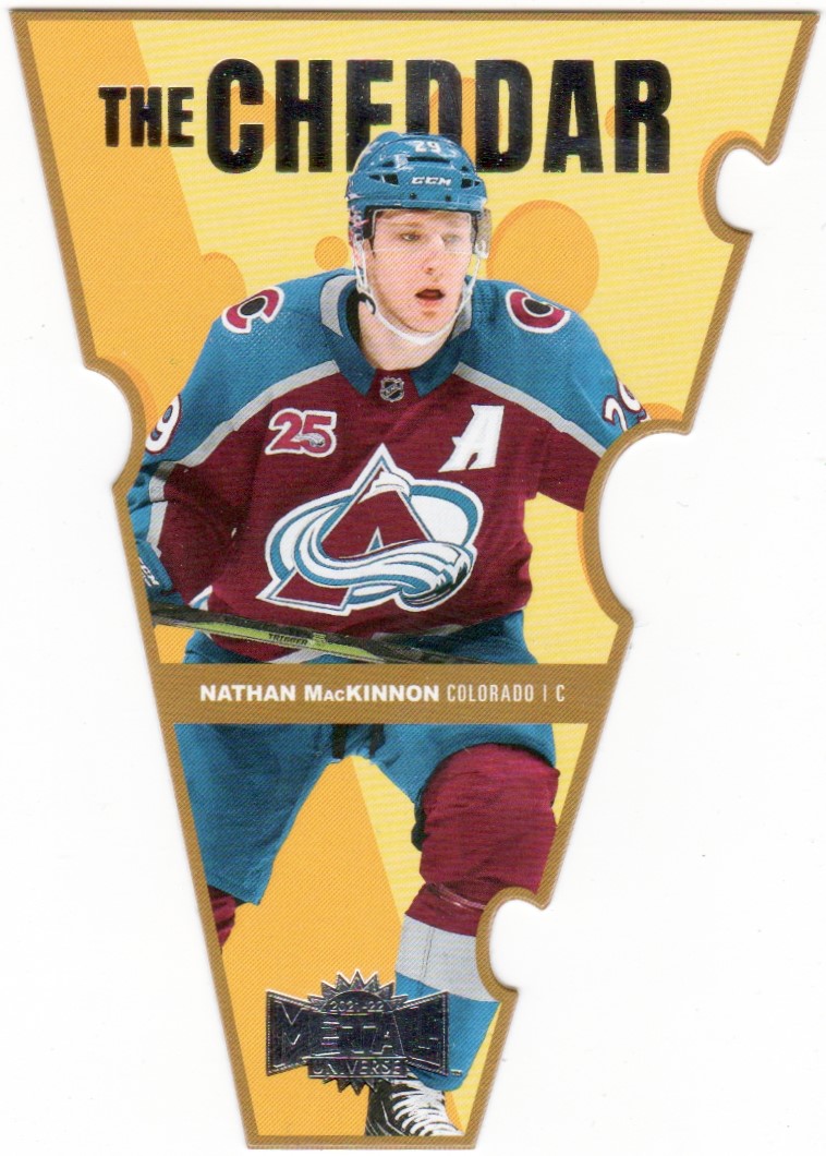 (image for) 2021-22 Metal Universe The Cheddar #TC10 Nathan MacKinnon
