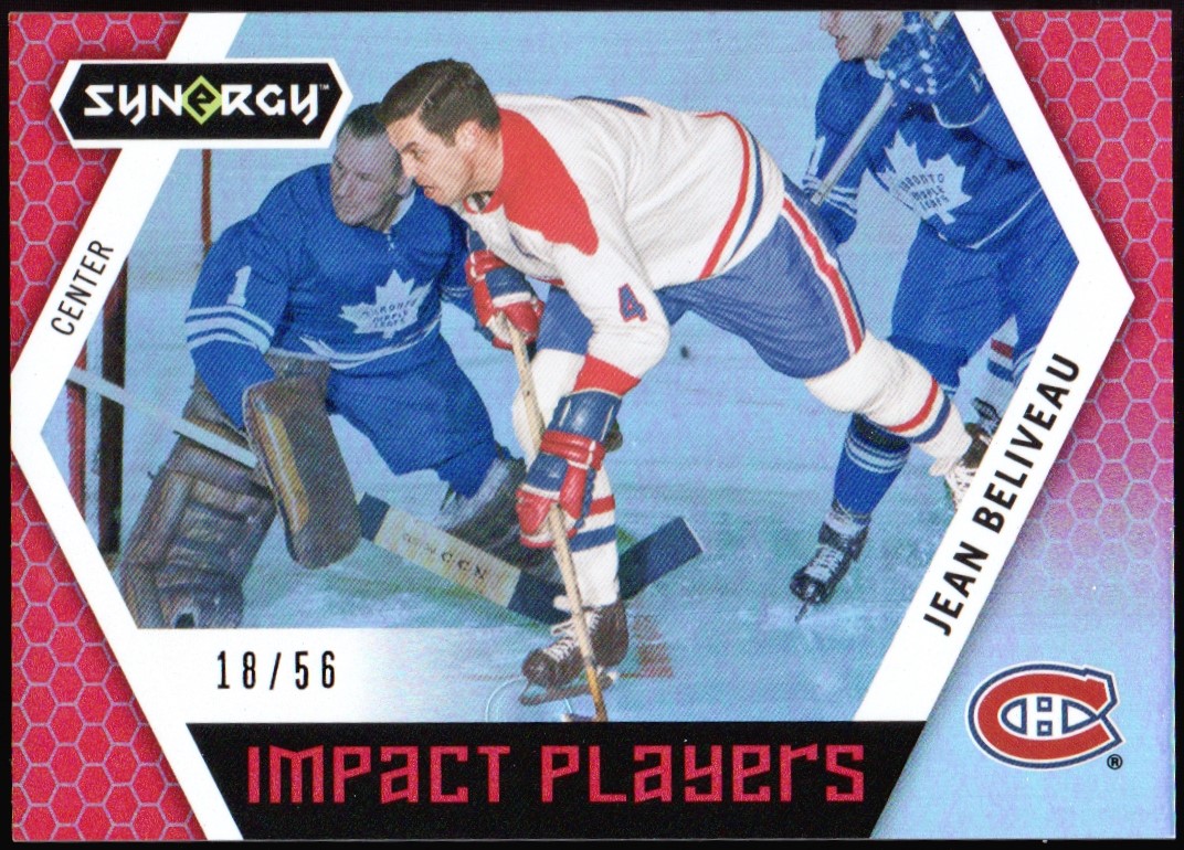 2017-18 Synergy Impact Players Red #IP48 Jean Beliveau 18/56 (image for) 2017-18 Synergy Impact Players Red #IP48 Jean Beliveau 18/56