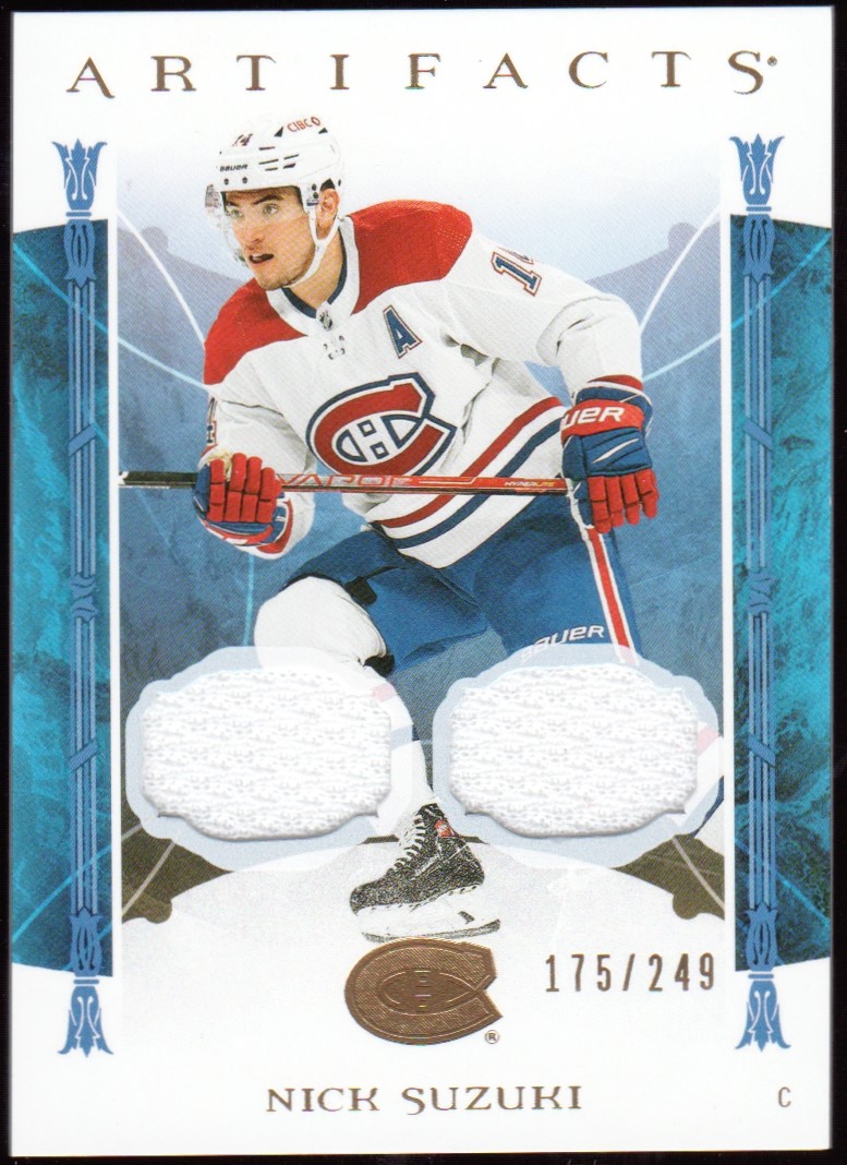 2022-23 Artifacts Materials Gold #19 Nick Suzuki 175/249 (image for) 2022-23 Artifacts Materials Gold #19 Nick Suzuki 175/249
