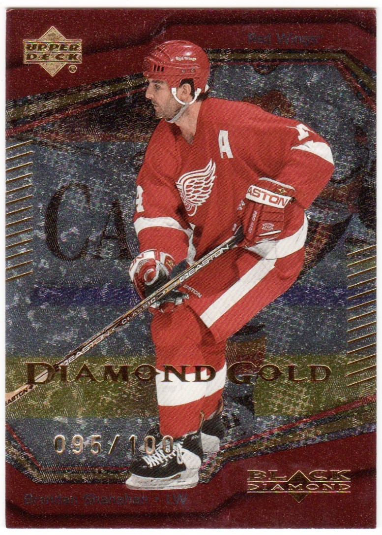 2000-01 Black Diamond Gold #21 Brendan Shanahan 95/100 (image for) 2000-01 Black Diamond Gold #21 Brendan Shanahan 95/100