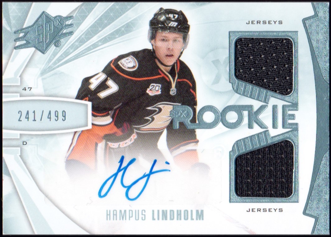 (image for) 2013-14 SPx #193 Hampus Lindholm JERSEY AUTO 241/499