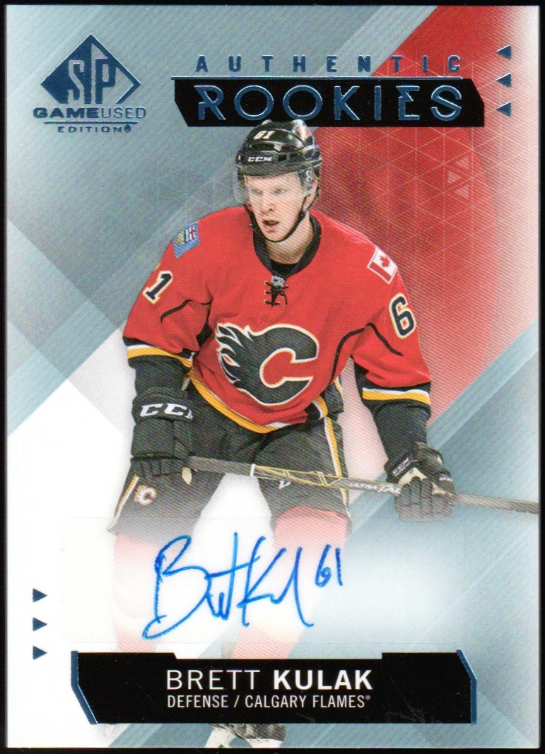 (image for) 2015-16 SP Game Used Autographs Blue #201 Brett Kulak RC