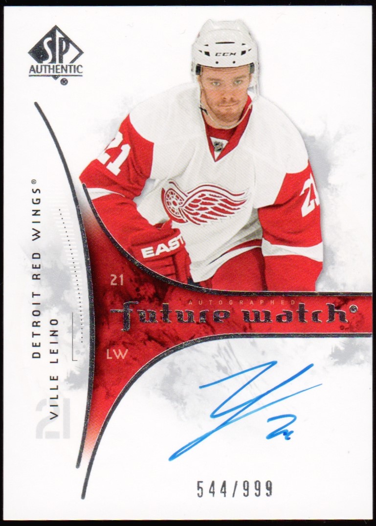 2009-10 SP Authentic #213 Ville Leino AUTO RC 544/999 (image for) 2009-10 SP Authentic #213 Ville Leino AUTO RC 544/999