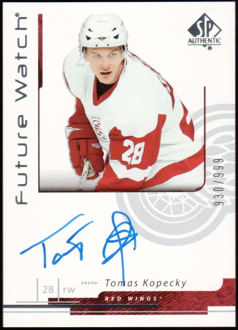 (image for) 2006-07 SP Authentic #177 Tomas Kopecky AUTO RC 930/999