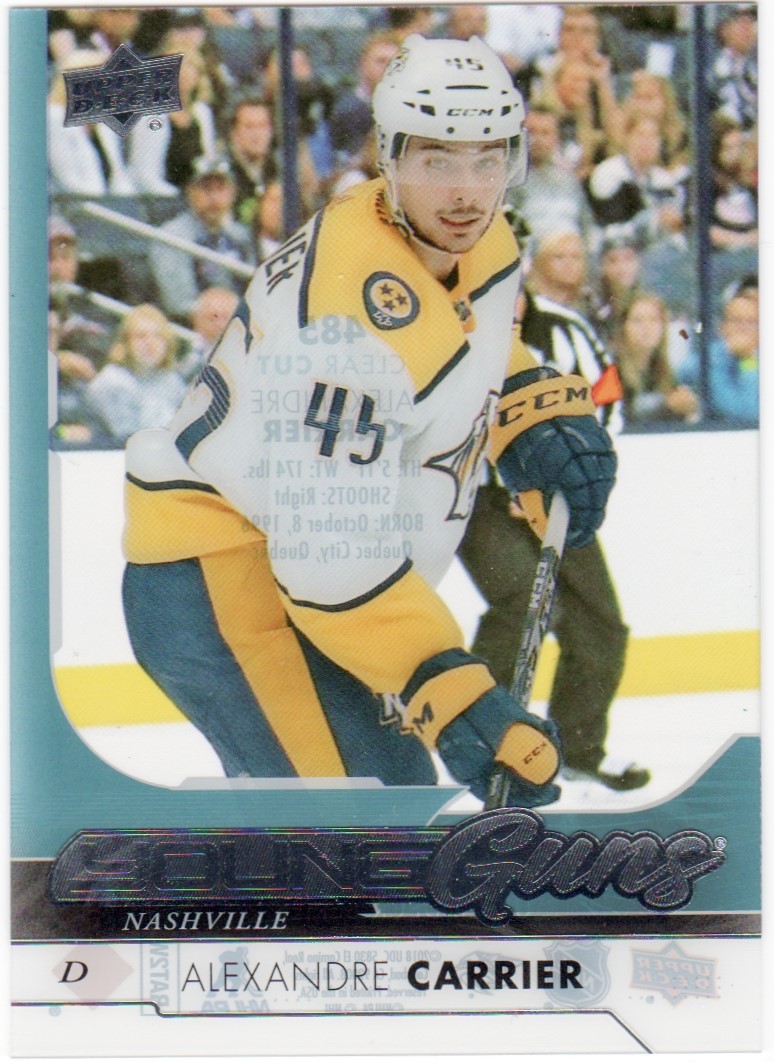 (image for) 2017-18 Upper Deck Clear Cut #485 Alexandre Carrier YG RC