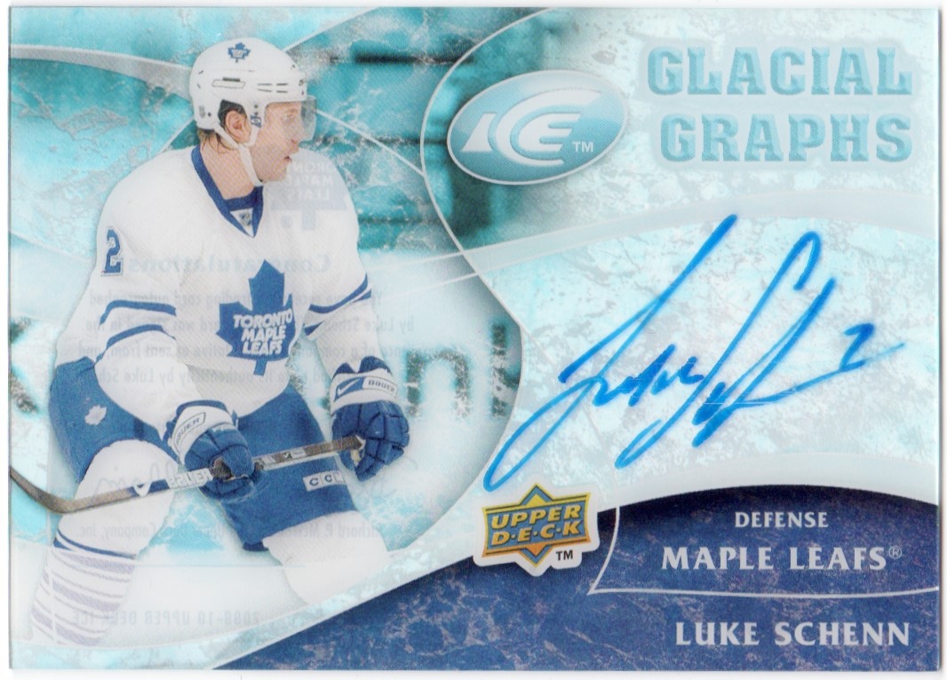 (image for) 2009-10 Upper Deck Ice Glacial Graphs #GGLS Luke Schenn