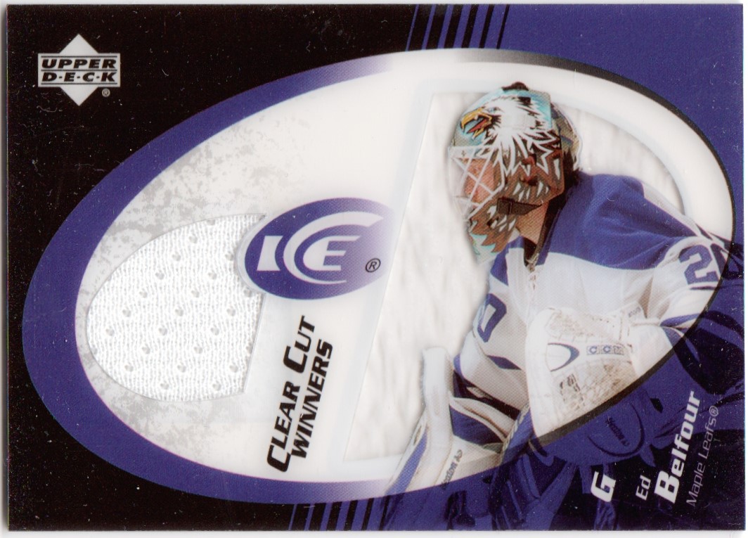 2003-04 Upper Deck Ice Clear Cut Winners #CCEB Ed Belfour (image for) 2003-04 Upper Deck Ice Clear Cut Winners #CCEB Ed Belfour